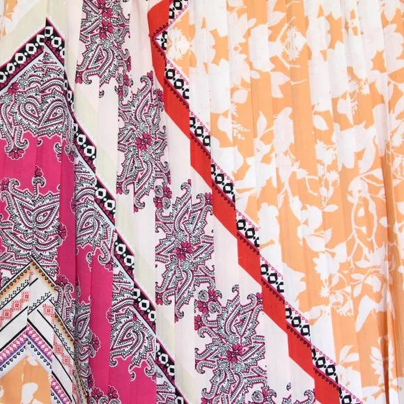 Chico's Long Maxi Skirt Long Skirt sz 0 Small Women Colorful Spring print - Picture 2 of 9